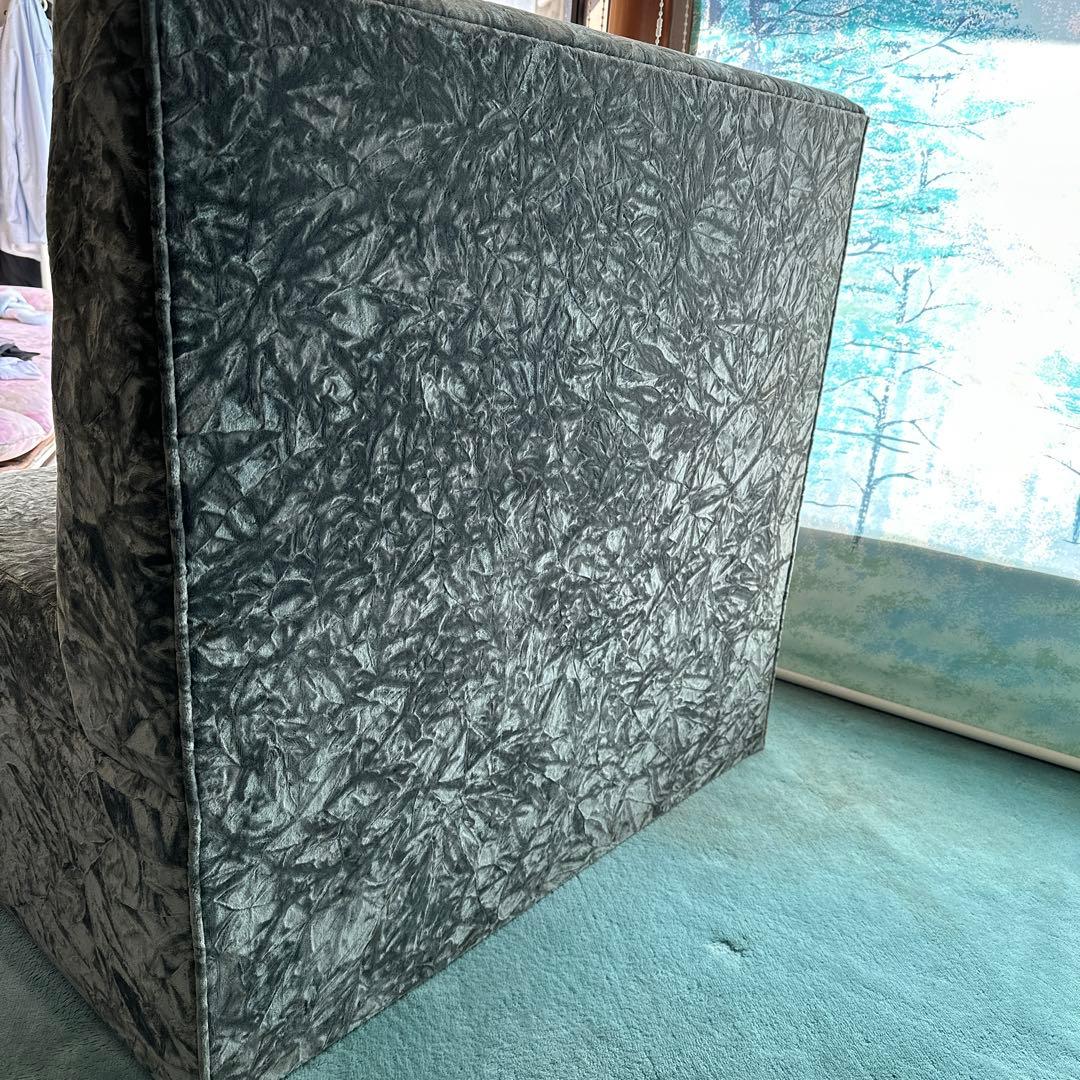 二人掛け　ソファー　グレー