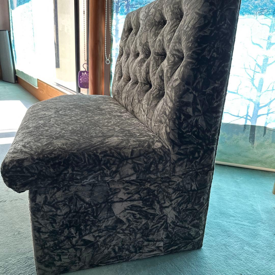 二人掛け　ソファー　グレー