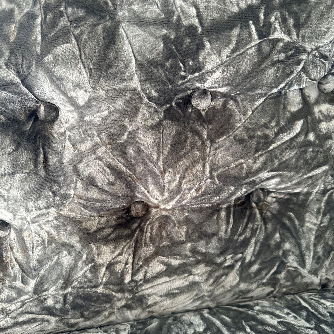 二人掛け　ソファー　グレー