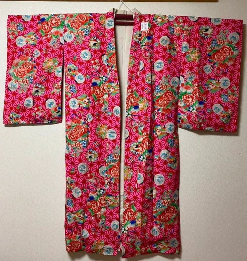 No.11アンティーク子供着物七五三めちゃくちゃ綺麗着丈126.5センチ裄丈65