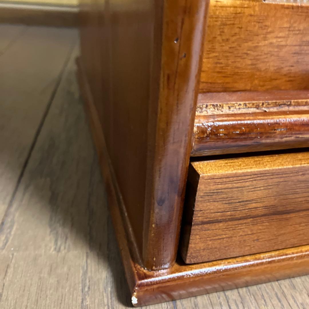 蝿帳/蠅帳 両面開き 引き出し付き 棚/食器棚 家具