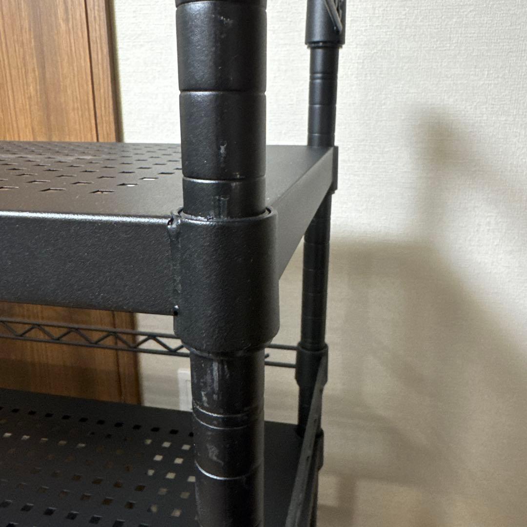 【即日発送】Bauhütte ブラック スチールラック 5段　バウヒュッテ