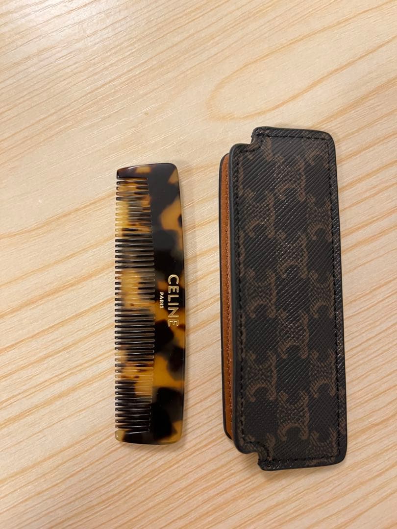 【値下げ中】CELINE ケース付きムスタッシュコーム / トリオンフキャンバス