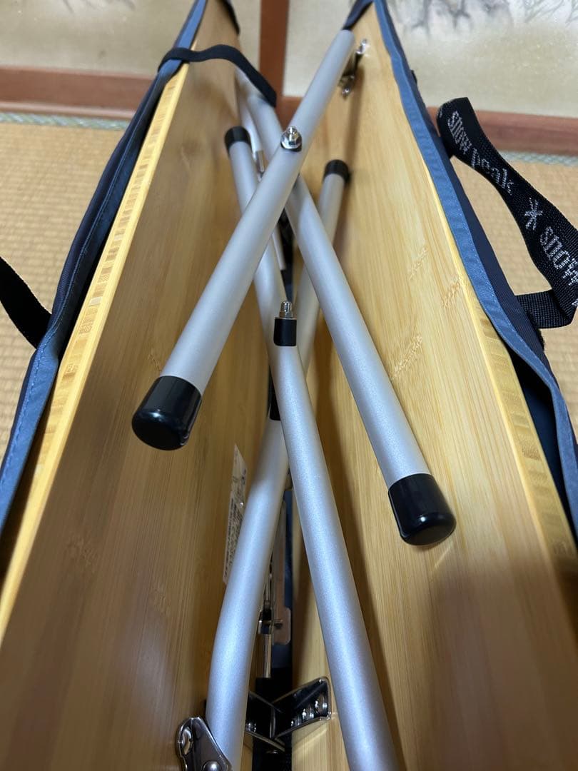 【未使用品】スノーピーク ワンアクションローテーブル竹 LV-100TR