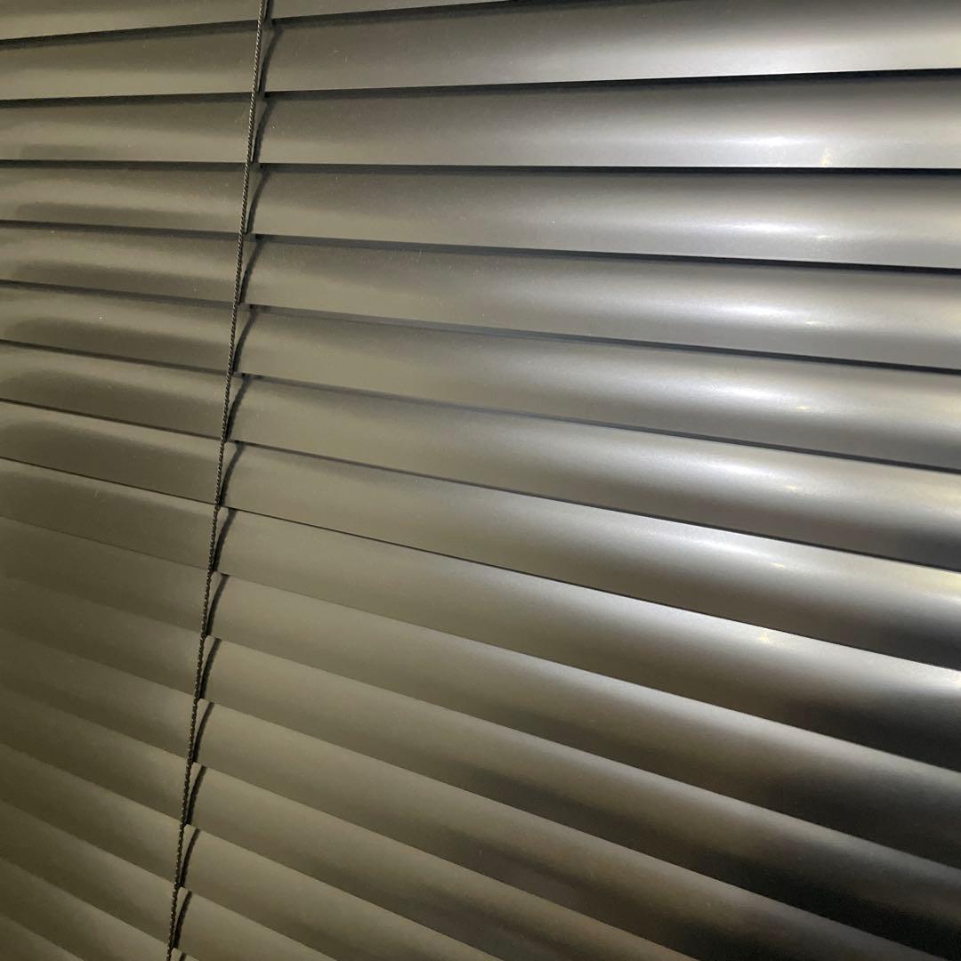 セット売り ブラインド & カーテンレール 艶消し ブラック 黒 マット