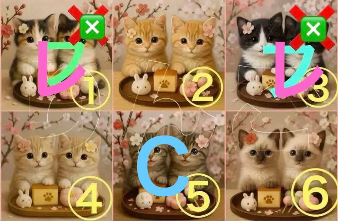 パネル生地　　猫ちゃん　1 見本