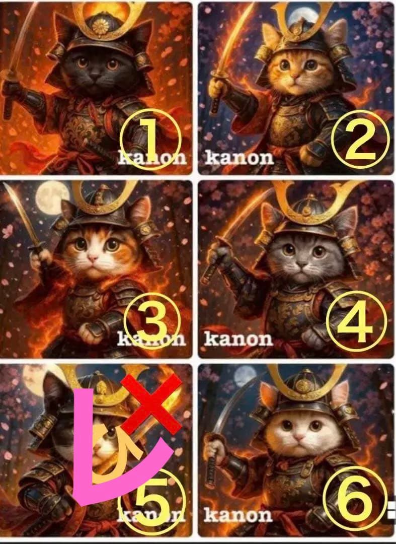 パネル生地　　猫ちゃん　1 見本