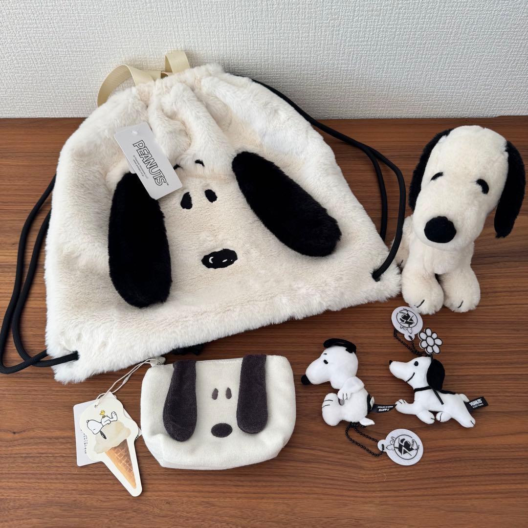 スヌーピー リュック ポーチ ぬいぐるみ キーホルダー gelato pique