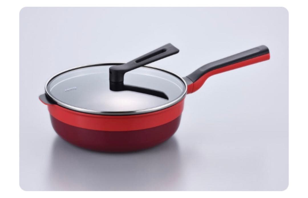 【新品未使用】レミパンプラス（レッド）24cm RHF-302