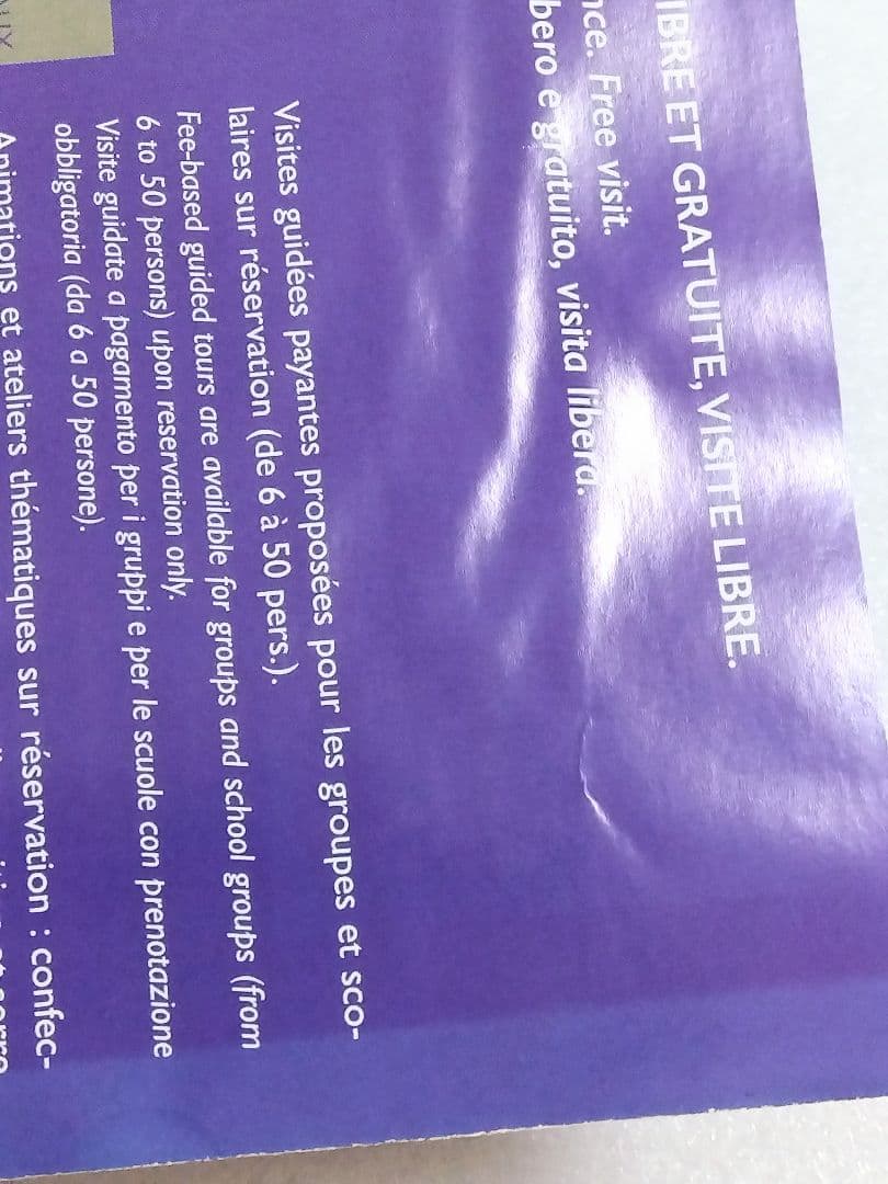 〈未開封品〉フランス スミレ博物館 エプロン＋博物館パンフレット