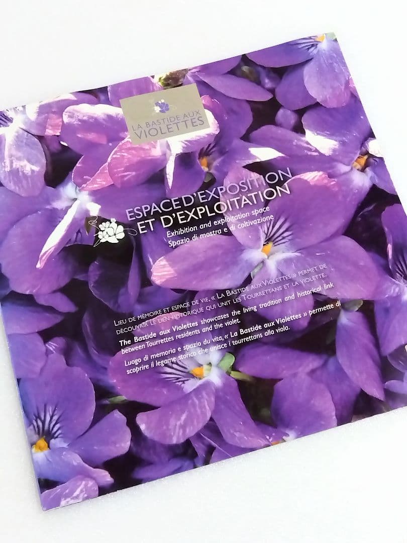 〈未開封品〉フランス スミレ博物館 エプロン＋博物館パンフレット