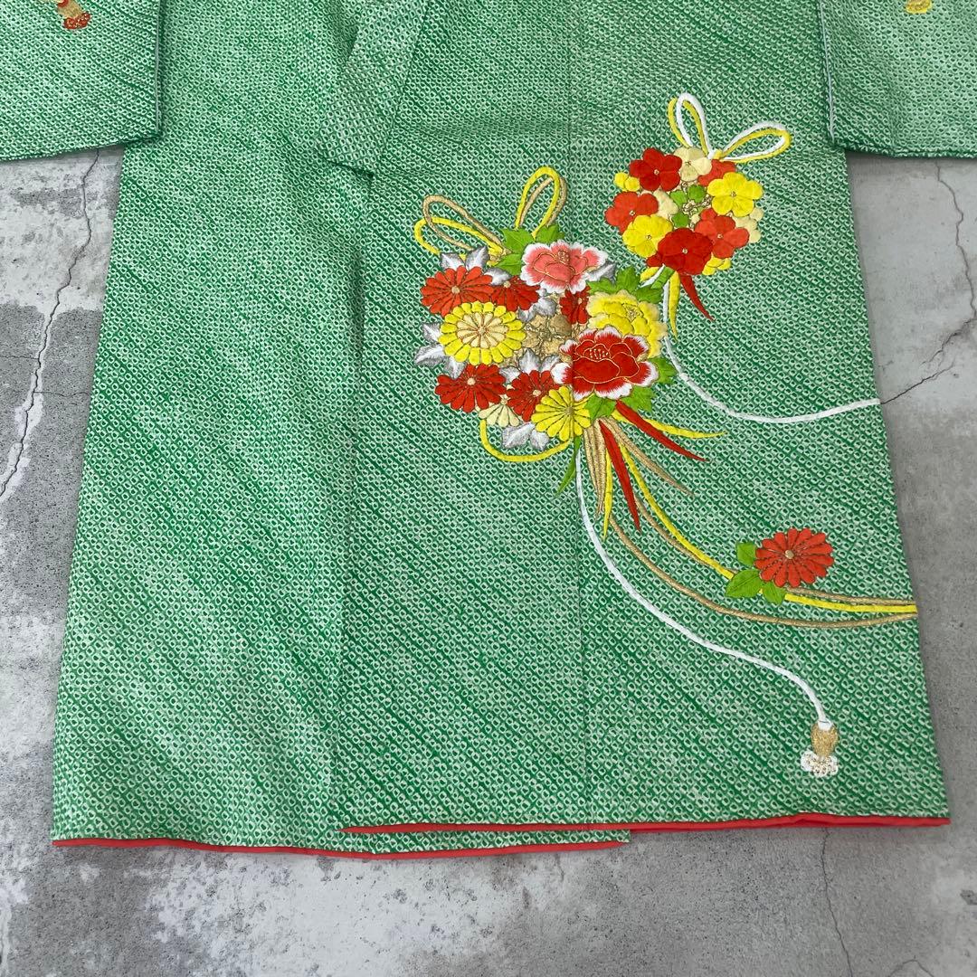 七五三　7歳着物 アンティーク着物【K7-12】