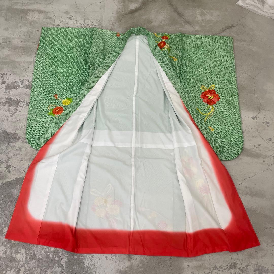 七五三　7歳着物 アンティーク着物【K7-12】