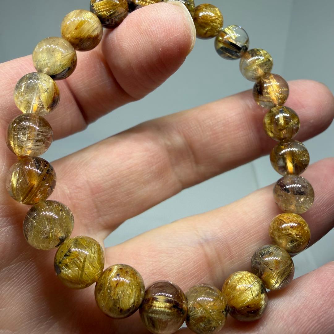 ■ハイクオリティ ゴールド タイチン ルチル クォーツ 024■