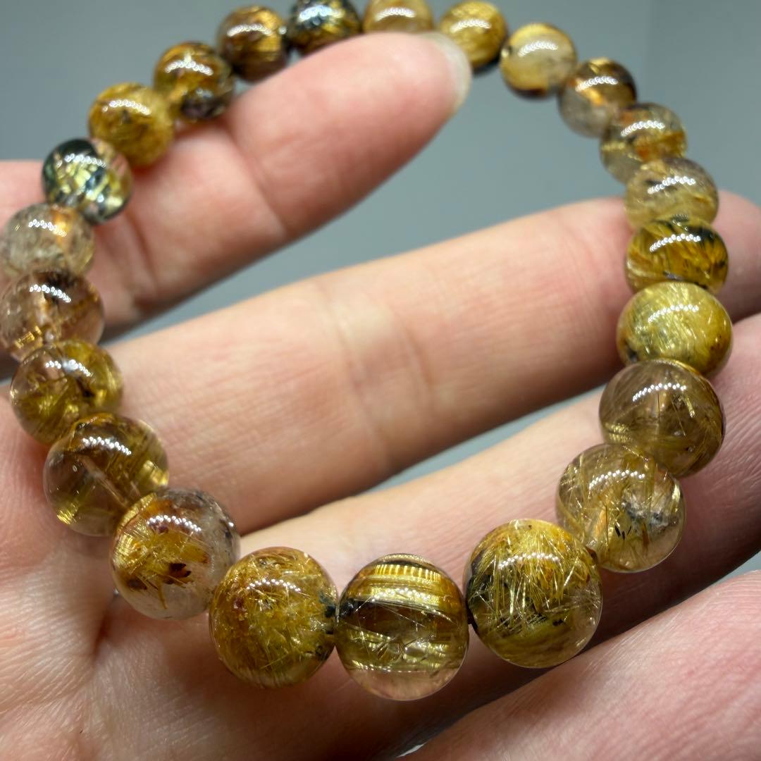 ■ハイクオリティ ゴールド タイチン ルチル クォーツ 024■