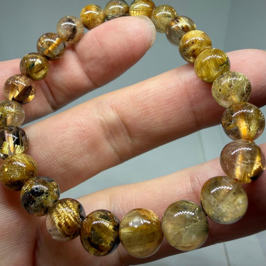 ■ハイクオリティ ゴールド タイチン ルチル クォーツ 024■