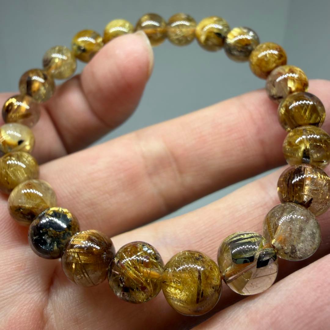 ■ハイクオリティ ゴールド タイチン ルチル クォーツ 024■