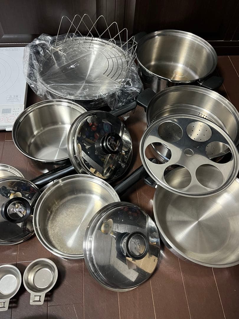 送料込み‼️豪華セット定価30万円2021年インダク&21P鍋類&新品ウォック付‼️