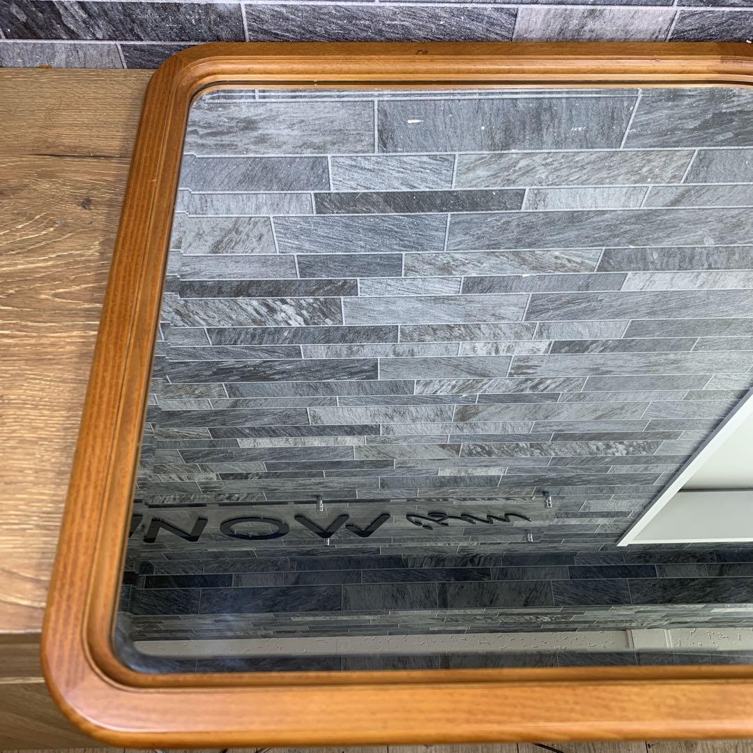 tamoカリモク karimoku　木製　壁掛け鏡　ウォールミラー　日本製