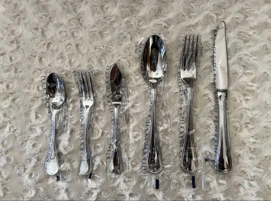 ラッキーウッド カトラリーセット　フレンチアクセント　ディナーセット　26本