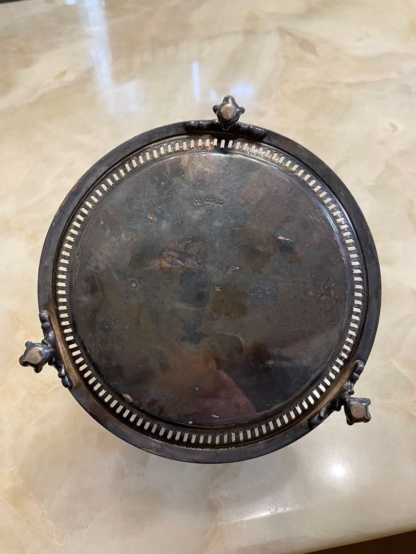 ❣️希少✨イギリスシルバープレートビスケットバレルボックス