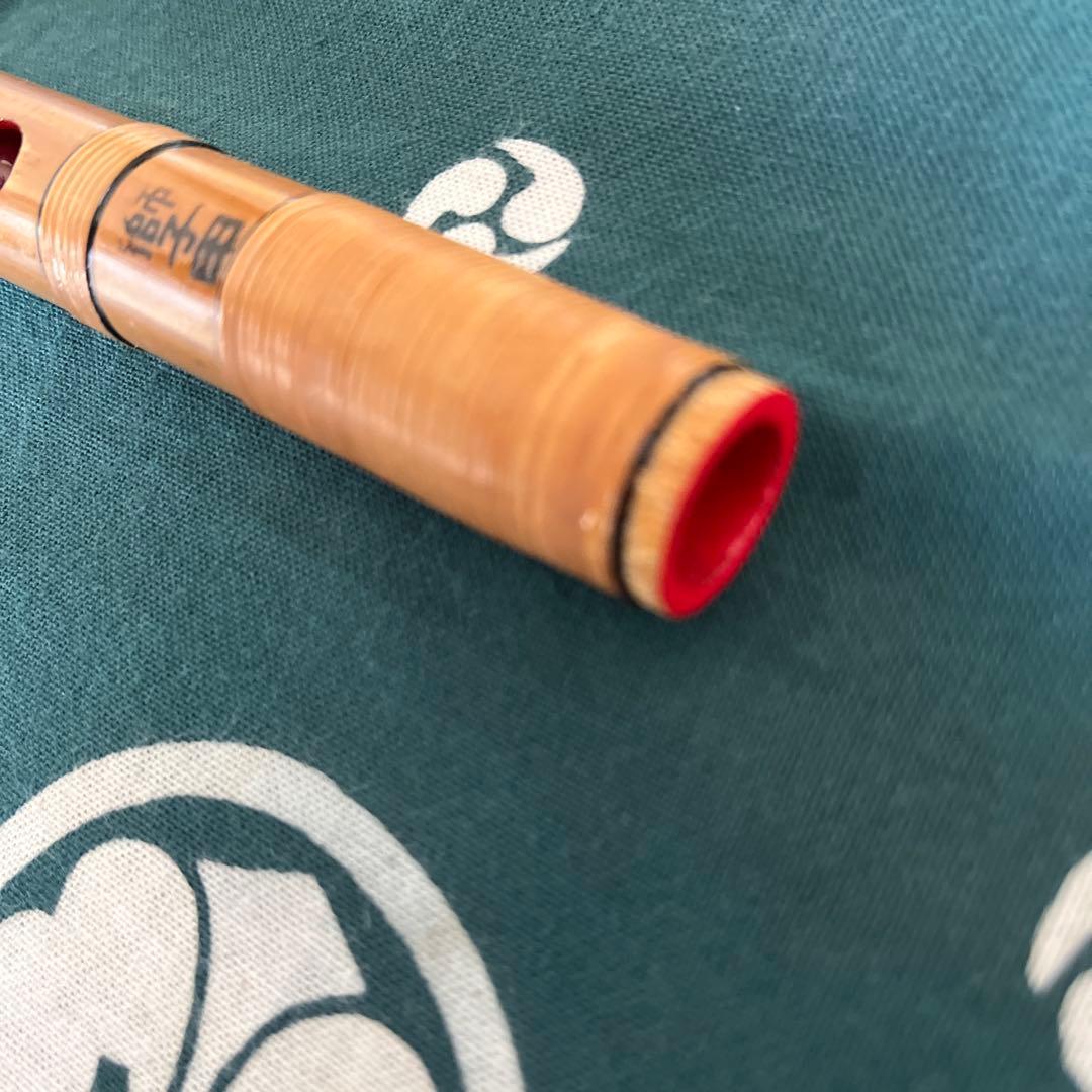 獅子田流篠笛竹水七本調子六穴天地籐巻自然色仕上13,800を11,380円で