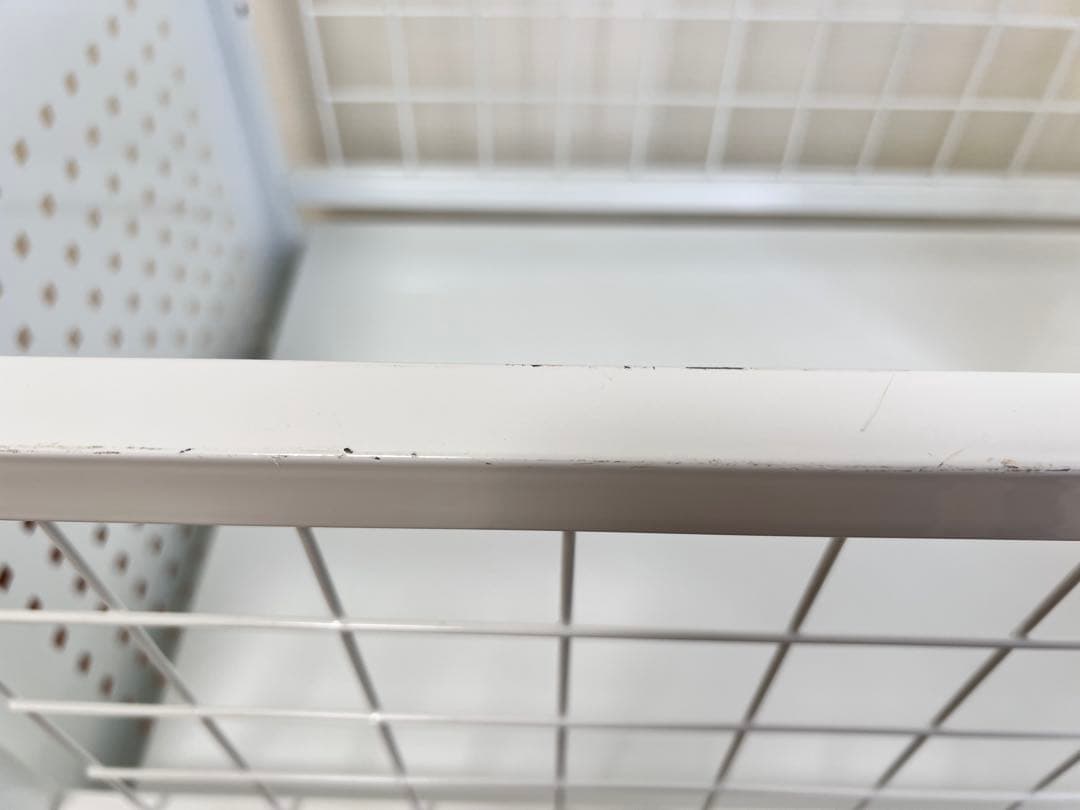 送料込★美品★ディノス　頑丈押し入れ収納ワゴン ホワイト幅45 白　キャスター付