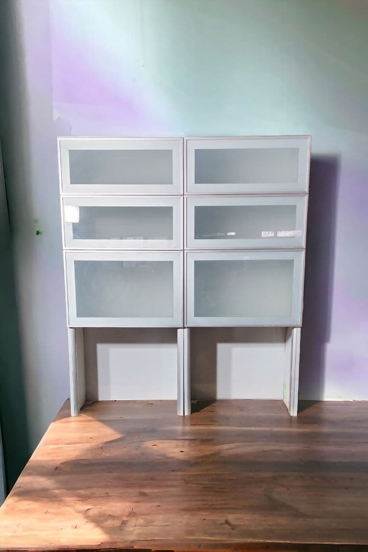 ヨーロッパ製 最高級 カウンタートップ ガラスフロント スライド ユニット