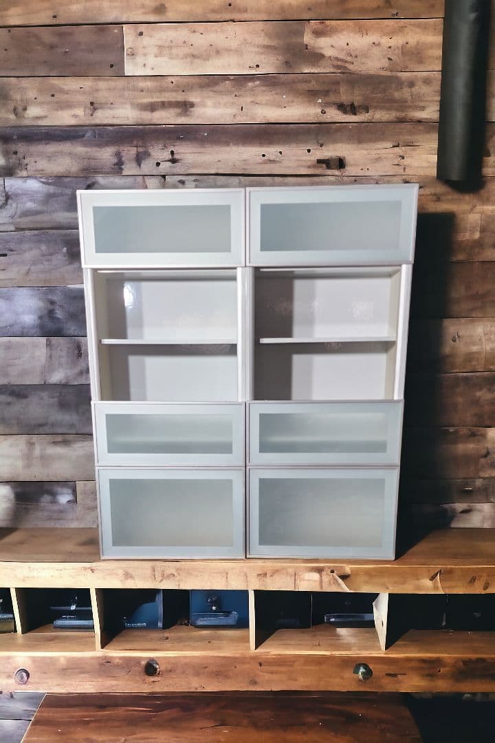 ヨーロッパ製 最高級 カウンタートップ ガラスフロント スライド ユニット