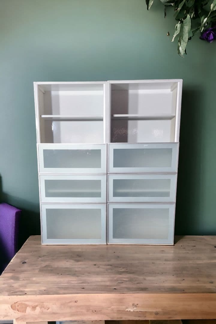 ヨーロッパ製 最高級 カウンタートップ ガラスフロント スライド ユニット