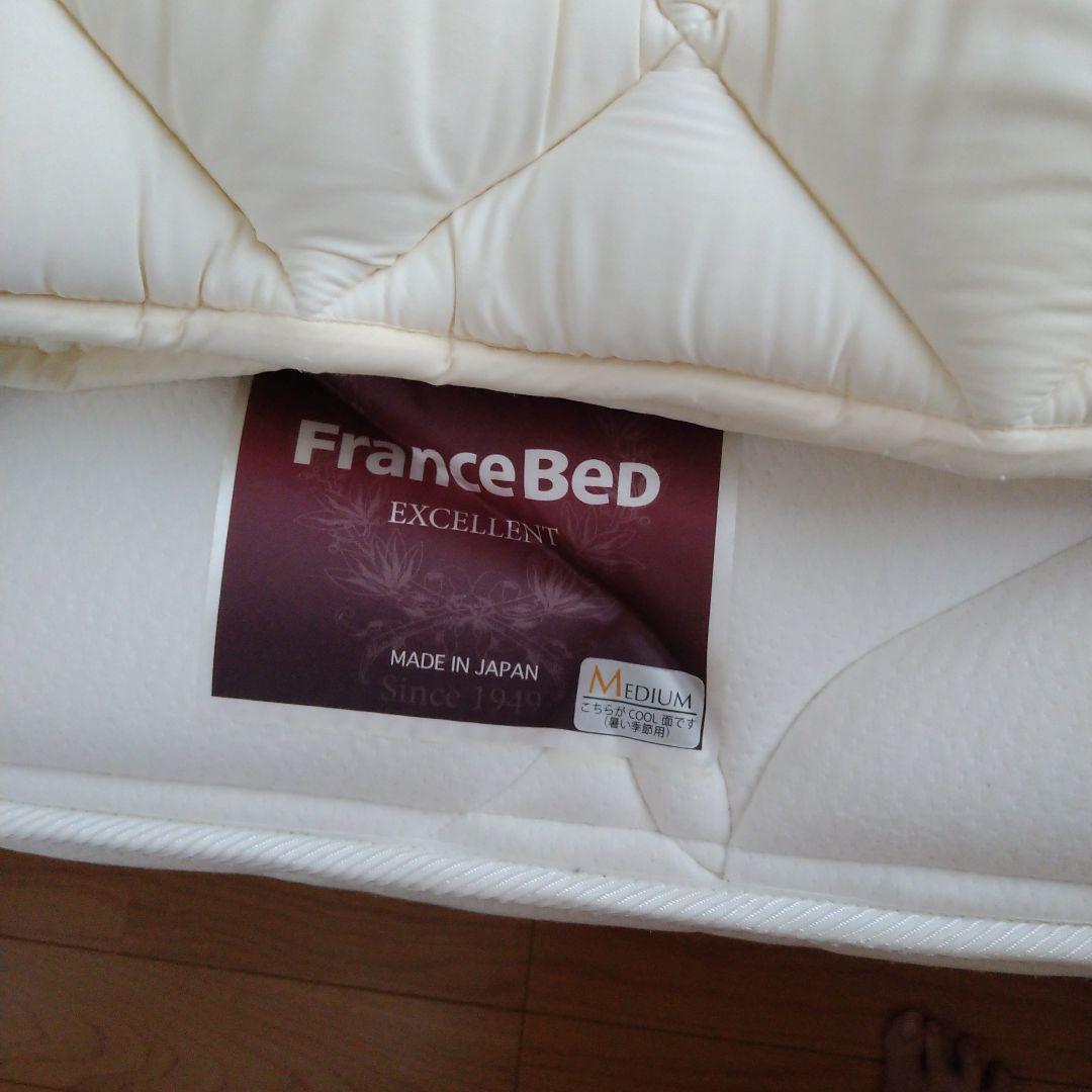 FranceBedExcellent マットレスフレームベッドパッド付1台送料込