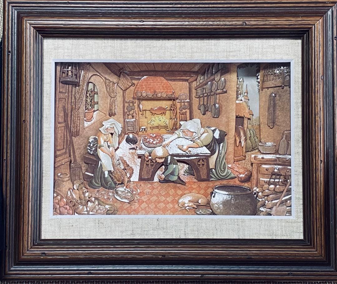 シャドーボックス完成品 (童話　いばら姫)