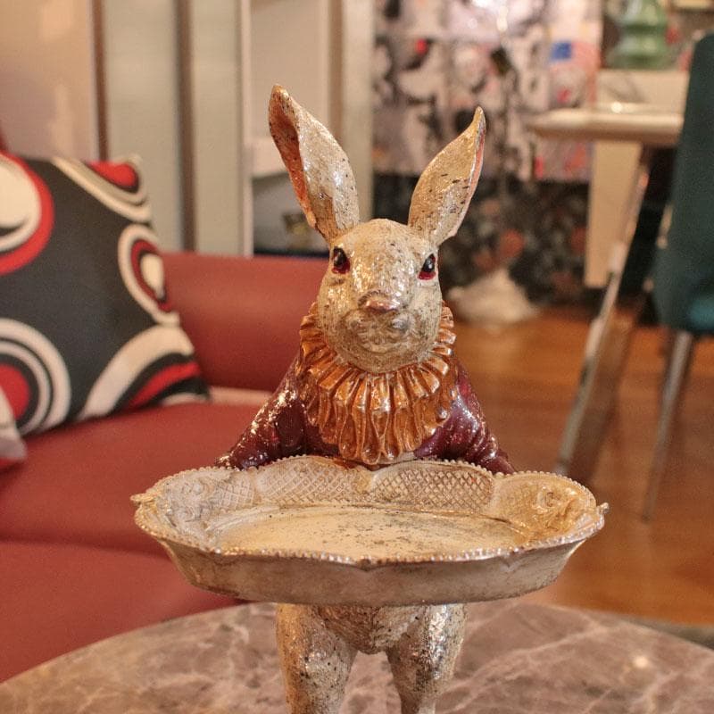 アクセサリートレイ うさぎ ラビット 置物 可愛いインテリア 129-121