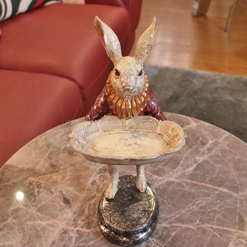 アクセサリートレイ うさぎ ラビット 置物 可愛いインテリア 129-121