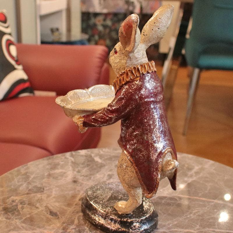 アクセサリートレイ うさぎ ラビット 置物 可愛いインテリア 129-121