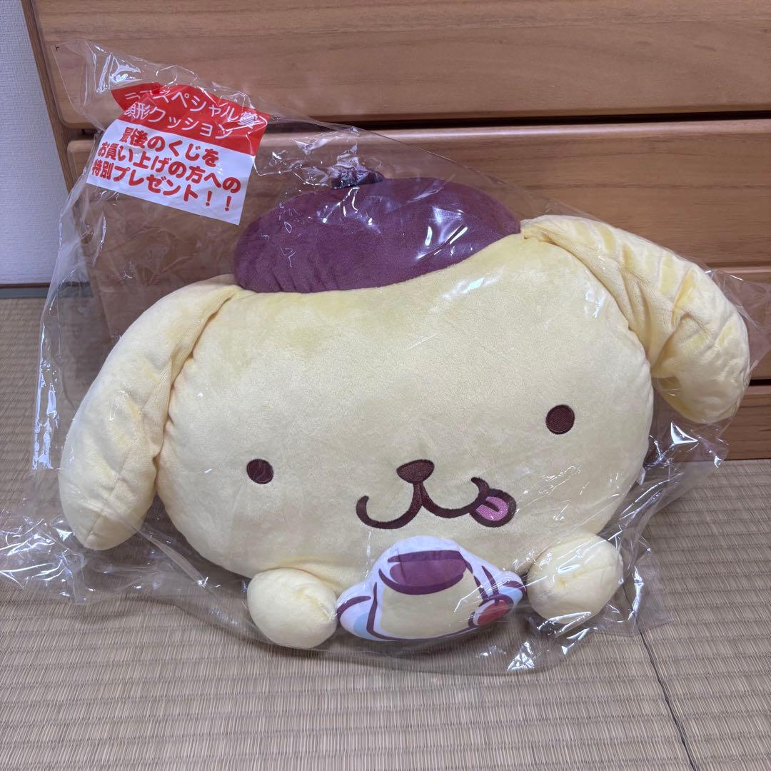 ポムポムプリン 一番くじ ラストスペシャル賞 顔型クッション - メルカリ