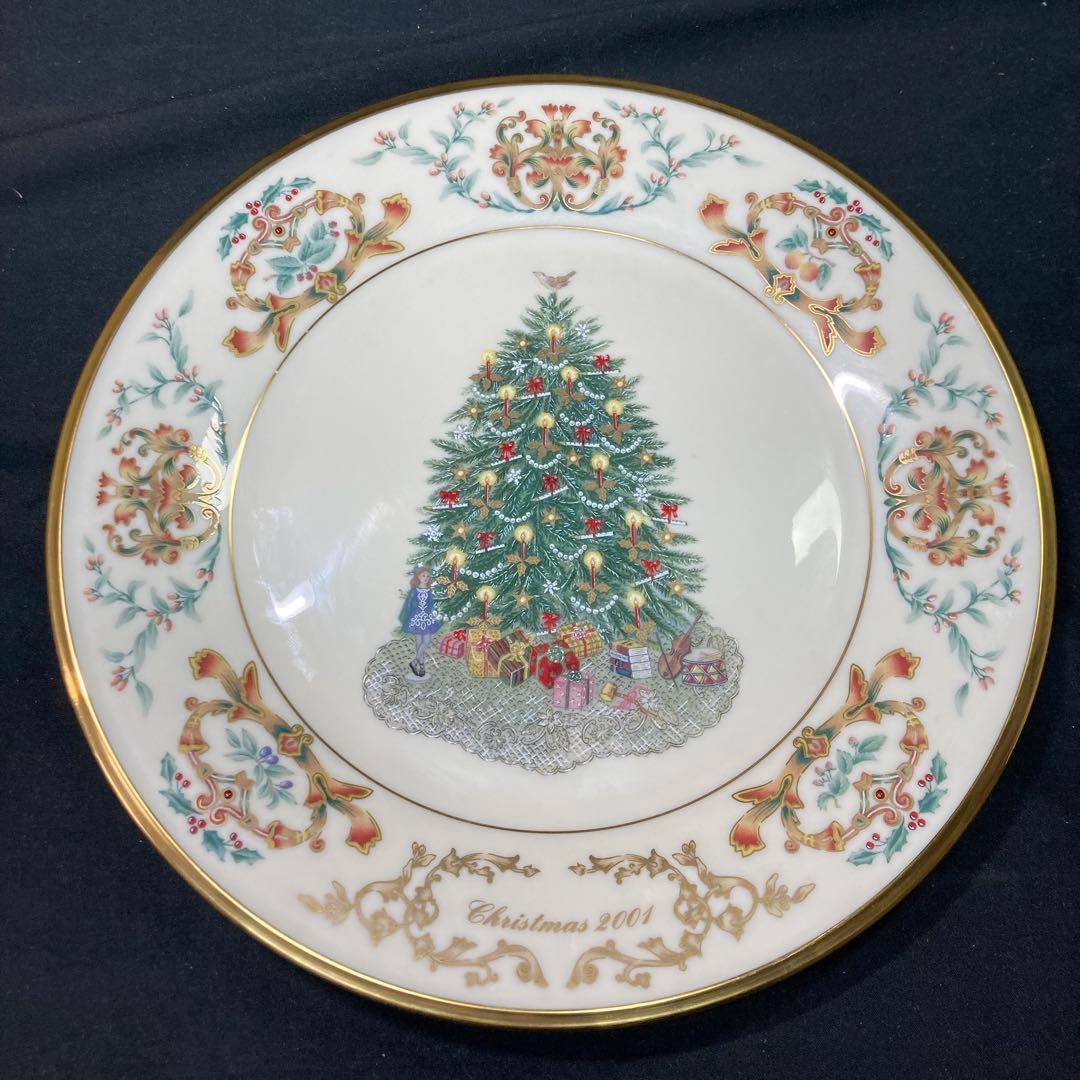 美品】レノックス クリスマスプレート2001 - メルカリ