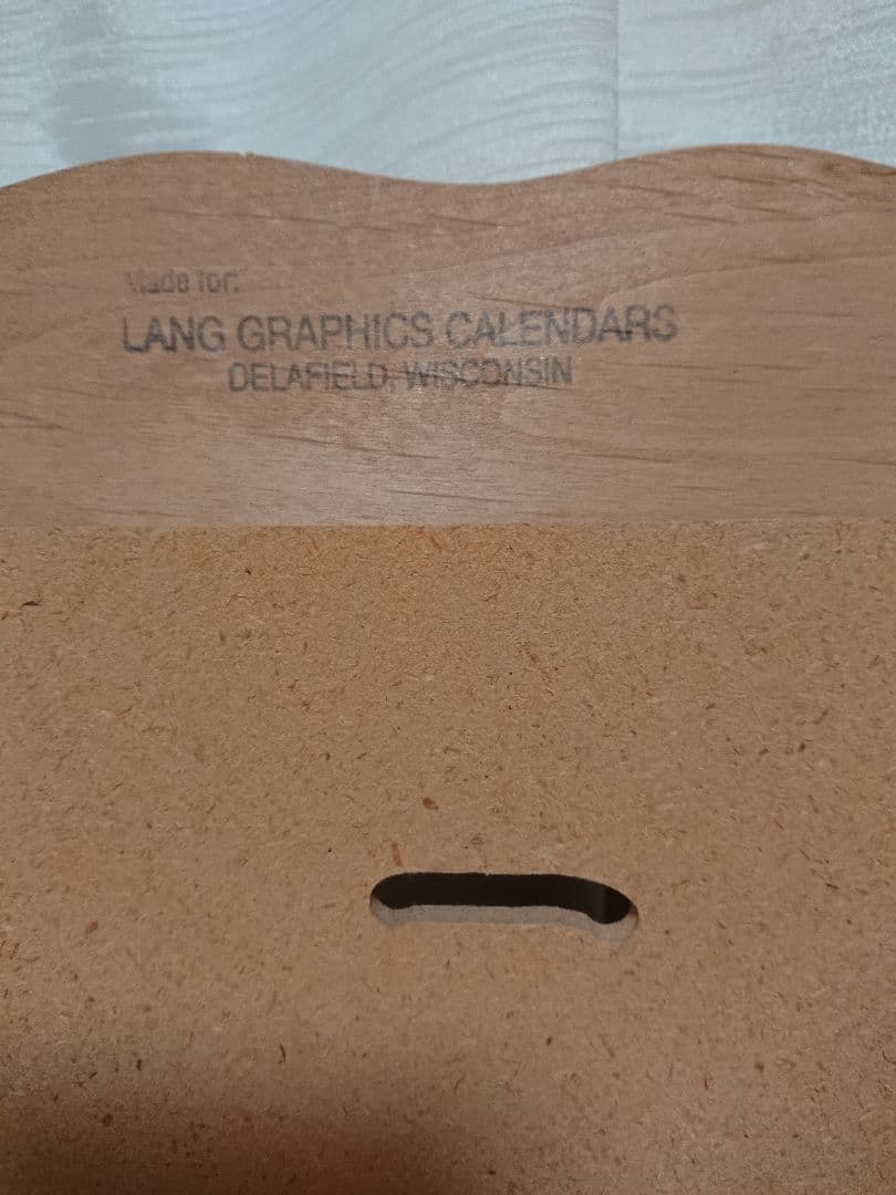 LANG社 カレンダーフレーム オーク 木製 カントリー