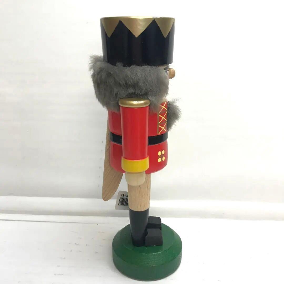 木製 くるみ割り人形 約17cm ドイツ製 ドレゲノ社