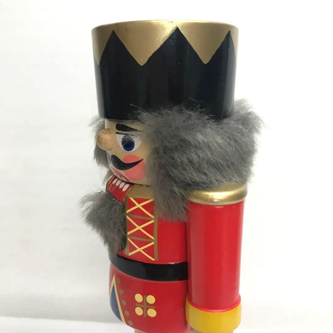 木製 くるみ割り人形 約17cm ドイツ製 ドレゲノ社