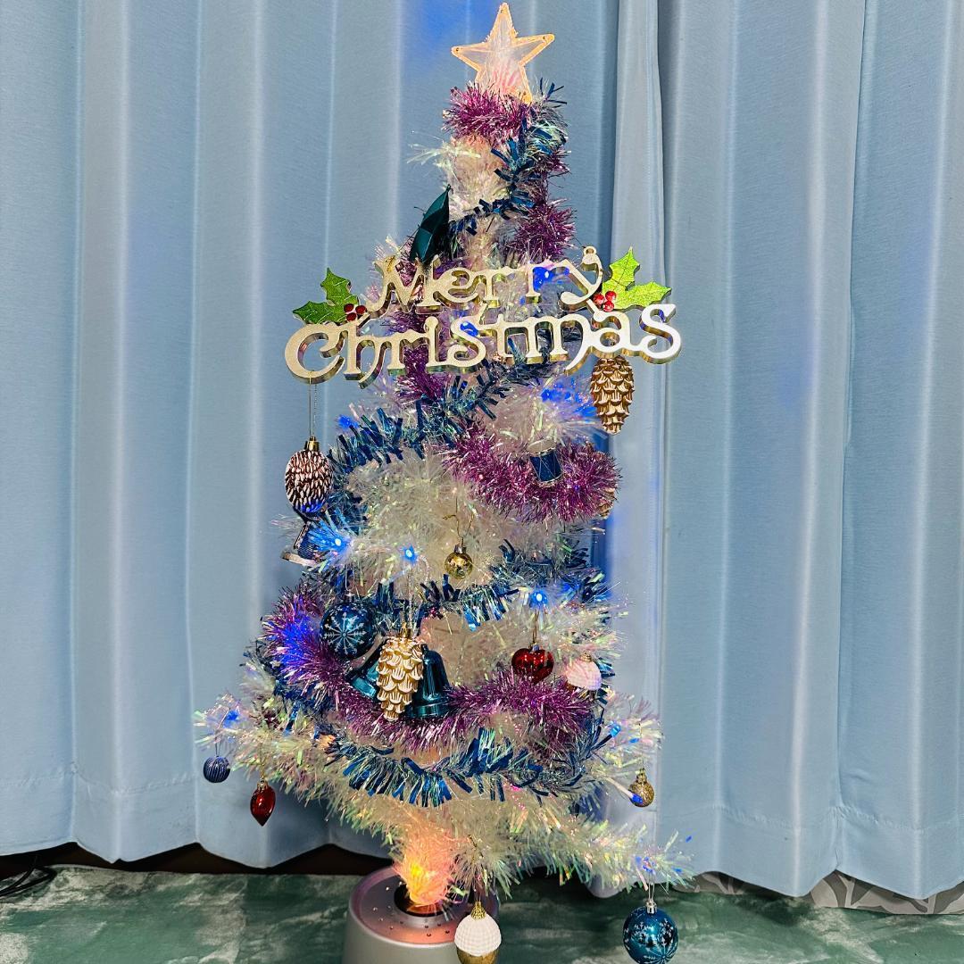 ファイバーツリーセット クリスタル/ブルー 120センチ トイザらス