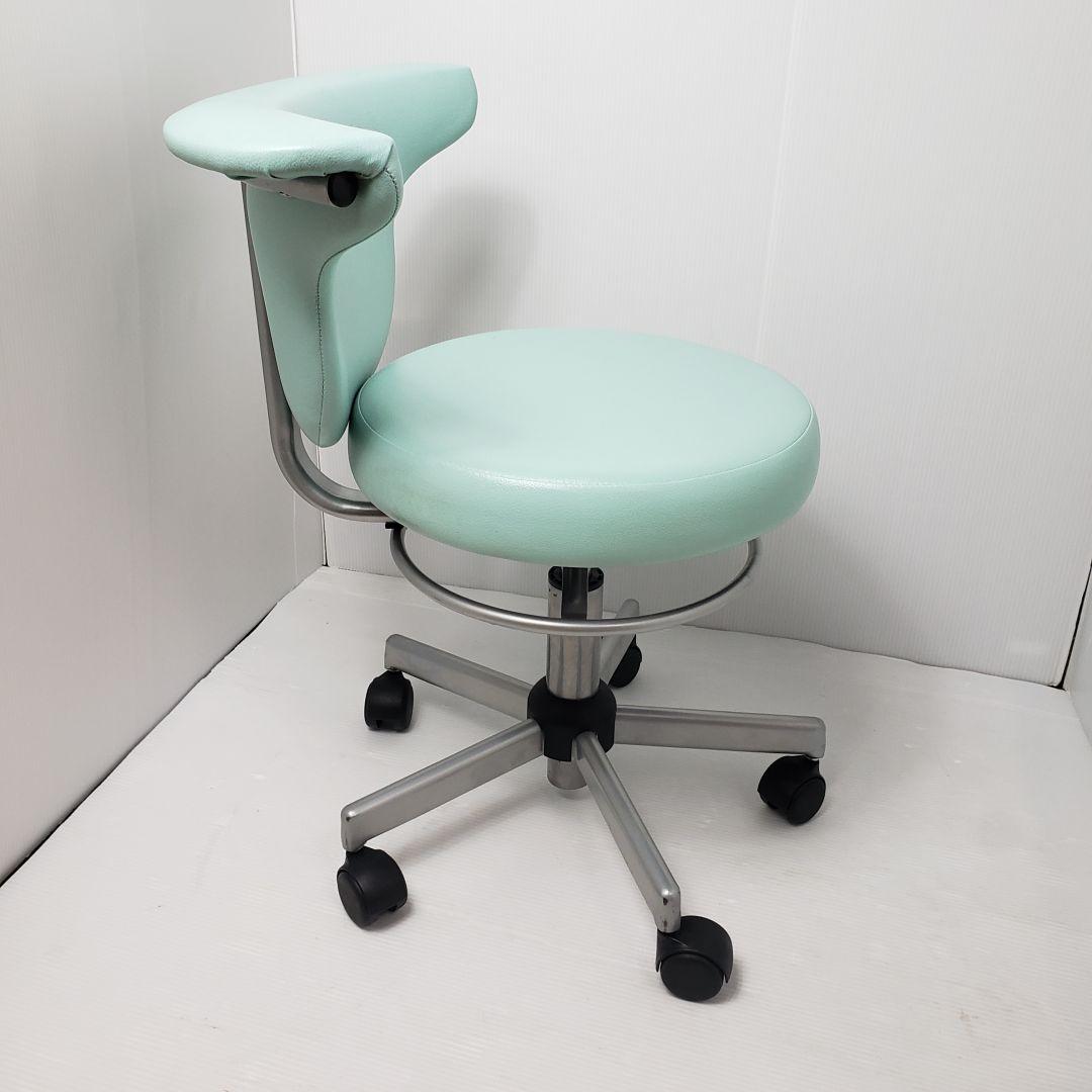 ②病院ドクター用丸椅子　藤沢工業　ACS700LBL　オフィースチェア　送料込み
