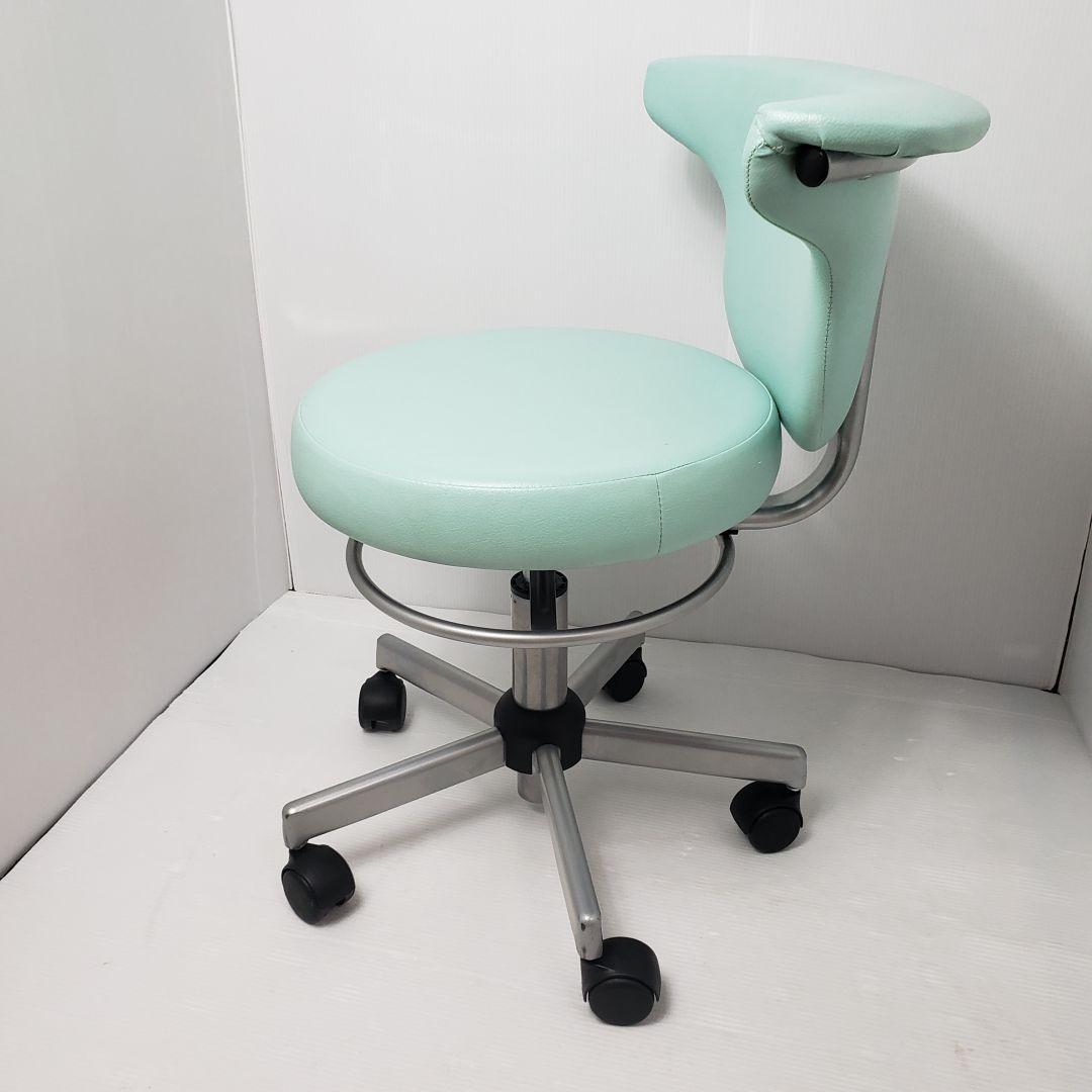 ②病院ドクター用丸椅子　藤沢工業　ACS700LBL　オフィースチェア　送料込み