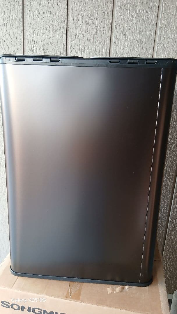 ゴミ箱 分別 2x30L ふた付きダストボックス キッチン用 ペダル式 ブラック