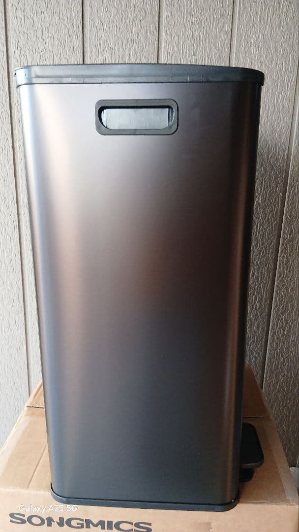 ゴミ箱 分別 2x30L ふた付きダストボックス キッチン用 ペダル式 ブラック