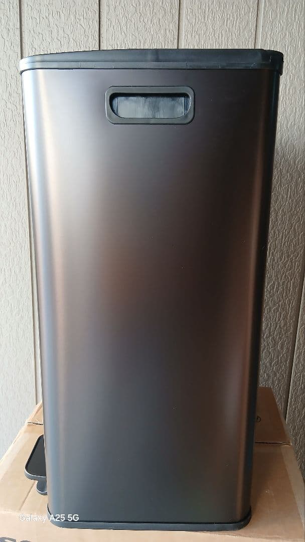 ゴミ箱 分別 2x30L ふた付きダストボックス キッチン用 ペダル式 ブラック