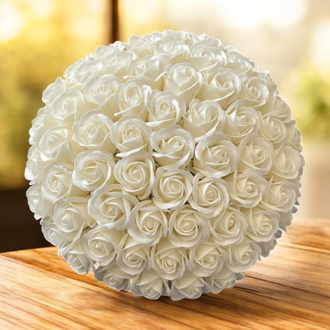 2.16記念日に 永遠に咲くサヴォンローズ モノトーン花束 黒リボン 推し活に