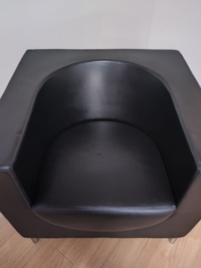 SWEDESE/ラウンジ 1pソファ 総革 デザイナーズ　未使用品 B