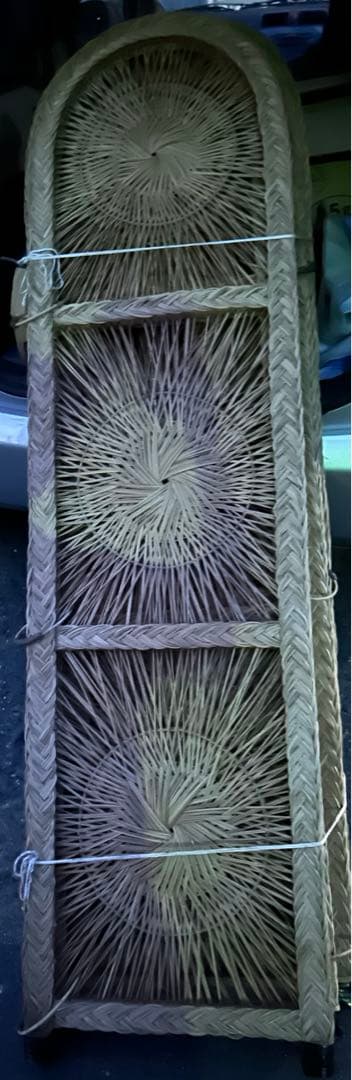 ラタン アーチ型間仕切りエスニック レトロ アジアン