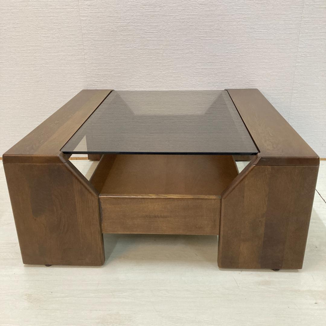 【カリモク】ガラステーブル　センターテーブル　ローテーブル　リビングテーブル